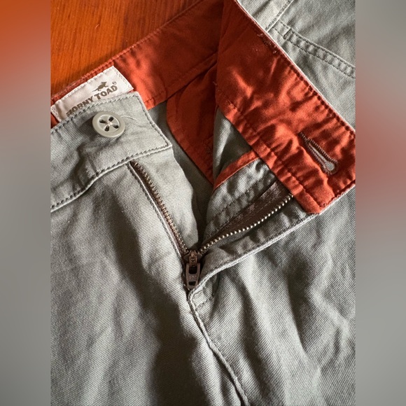 Horny Toad Size 8 Khaki Gray Green Stretch Casual Straight Wide Leg Hiking Pants - Picture 9 of 13